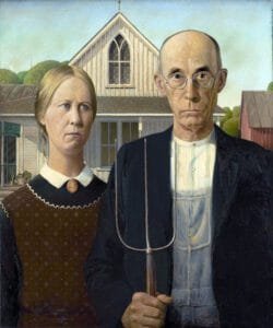 American Gothic (1930) by Grant Wood