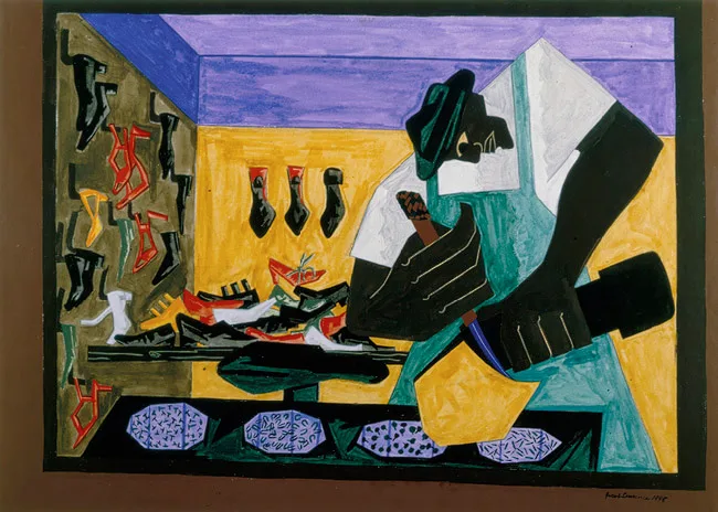 Jacob Lawrence - The Shoemaker (1945)